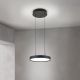 Lustra LED suspendata iluminat sus si jos TEIDE negru