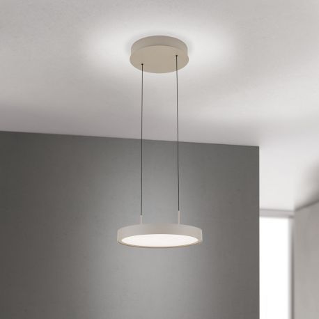 Pendule, Lustre suspendate - Lustra LED suspendata iluminat sus si jos TEIDE khaki