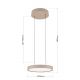 Pendule, Lustre suspendate - Lustra LED suspendata iluminat sus si jos TEIDE khaki