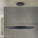 Pendule, Lustre suspendate - Lustra LED circulara iluminat sus si jos KOLK negru 80cm