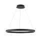 Pendule, Lustre suspendate - Lustra LED circulara iluminat sus si jos KOLK negru 80cm