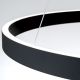 Pendule, Lustre suspendate - Lustra LED circulara iluminat sus si jos KOLK negru 80cm