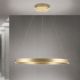 Pendule, Lustre suspendate - Lustra LED circulara iluminat sus si jos KOLK auriu periat 80cm