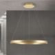 Pendule, Lustre suspendate - Lustra LED circulara iluminat sus si jos KOLK auriu periat 80cm