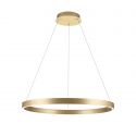 Lustra LED circulara iluminat sus si jos KOLK auriu periat 80cm