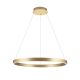 Pendule, Lustre suspendate - Lustra LED circulara iluminat sus si jos KOLK auriu periat 80cm
