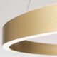 Pendule, Lustre suspendate - Lustra LED circulara iluminat sus si jos KOLK auriu periat 80cm