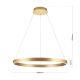 Pendule, Lustre suspendate - Lustra LED circulara iluminat sus si jos KOLK auriu periat 80cm