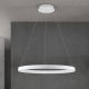 Pendule, Lustre suspendate - Lustra LED circulara iluminat sus si jos KOLK alb 80cm