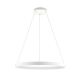 Pendule, Lustre suspendate - Lustra LED circulara iluminat sus si jos KOLK alb 80cm
