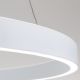 Pendule, Lustre suspendate - Lustra LED circulara iluminat sus si jos KOLK alb 80cm