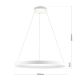 Pendule, Lustre suspendate - Lustra LED circulara iluminat sus si jos KOLK alb 80cm