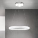 Lustra LED circulara iluminat sus si jos KOLK alb 60cm