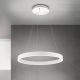 Pendule, Lustre suspendate - Lustra LED circulara iluminat sus si jos KOLK alb 60cm