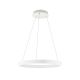 Pendule, Lustre suspendate - Lustra LED circulara iluminat sus si jos KOLK alb 60cm