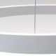 Pendule, Lustre suspendate - Lustra LED circulara iluminat sus si jos KOLK alb 60cm