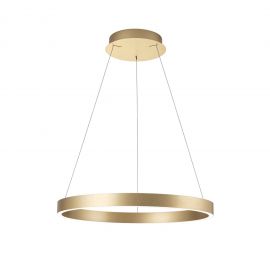 Pendule, Lustre suspendate - Lustra LED circulara iluminat sus si jos KOLK auriu periat 60cm