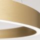 Pendule, Lustre suspendate - Lustra LED circulara iluminat sus si jos KOLK auriu periat 60cm