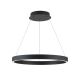 Pendule, Lustre suspendate - Lustra LED circulara iluminat sus si jos KOLK negru 60cm
