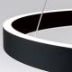 Pendule, Lustre suspendate - Lustra LED circulara iluminat sus si jos KOLK negru 60cm