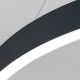Pendule, Lustre suspendate - Lustra LED circulara iluminat sus si jos KOLK negru 60cm