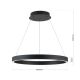 Pendule, Lustre suspendate - Lustra LED circulara iluminat sus si jos KOLK negru 60cm