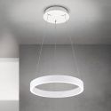 Lustra LED circulara iluminat sus si jos KOLK alb 40cm