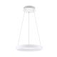 Pendule, Lustre suspendate - Lustra LED circulara iluminat sus si jos KOLK alb 40cm