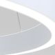 Pendule, Lustre suspendate - Lustra LED circulara iluminat sus si jos KOLK alb 40cm