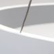 Pendule, Lustre suspendate - Lustra LED circulara iluminat sus si jos KOLK alb 40cm
