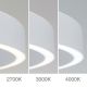 Pendule, Lustre suspendate - Lustra LED circulara iluminat sus si jos KOLK alb 40cm