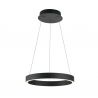 Lustra LED circulara iluminat sus si jos KOLK negru 40cm