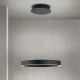Pendule, Lustre suspendate - Lustra LED circulara iluminat sus si jos KOLK negru 40cm