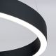 Pendule, Lustre suspendate - Lustra LED circulara iluminat sus si jos KOLK negru 40cm