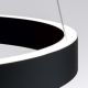 Pendule, Lustre suspendate - Lustra LED circulara iluminat sus si jos KOLK negru 40cm