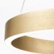 Pendule, Lustre suspendate - Lustra LED circulara iluminat sus si jos KOLK auriu periat 40cm