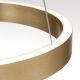 Pendule, Lustre suspendate - Lustra LED circulara iluminat sus si jos KOLK auriu periat 40cm