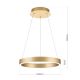 Pendule, Lustre suspendate - Lustra LED circulara iluminat sus si jos KOLK auriu periat 40cm