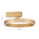 Lustre aplicate - Lustra aplicata LED circulara KOLK auriu periat 40cm