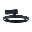 Lustra aplicata LED circulara KOLK negru 40cm