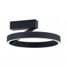 Lustra aplicata LED circulara KOLK negru 40cm