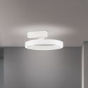 Lustra aplicata LED circulara KOLK alb 40cm