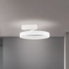 Lustra aplicata LED circulara KOLK alb 40cm