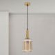 Pendule, Lustre suspendate - Pendul, Lustra suspendata cu sticla canelata CARNEVAL amber