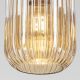 Pendule, Lustre suspendate - Pendul, Lustra suspendata cu sticla canelata CARNEVAL amber