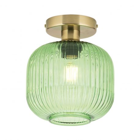 Lustre aplicate - Lustra aplicata cu sticla canelata CARNEVAL verde