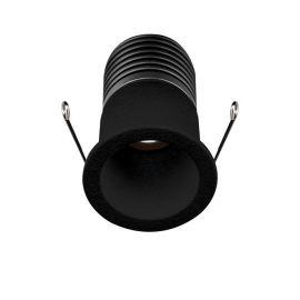 Mini Spot LED incastrabil tavan fals / plafon pentru baie IP65 TINY negru