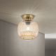 Lustre aplicate - Lustra aplicata cu sticla canelata CARNEVAL chihlimbar