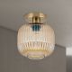 Lustre aplicate - Lustra aplicata cu sticla canelata CARNEVAL chihlimbar