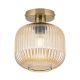 Lustre aplicate - Lustra aplicata cu sticla canelata CARNEVAL chihlimbar